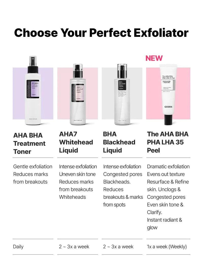 Cosrx AHA/BHA toners